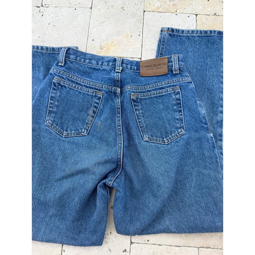 Lauren Ralph Lauren Jeans Co Blue Straight Leg High Rise Denim Petite 6P Vintage